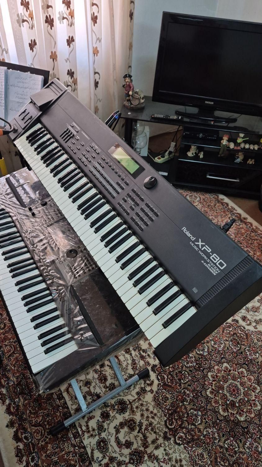 ارگ رولندxp 80|پیانو، کیبورد، آکاردئون|بندر انزلی, امامزاده|دیوار