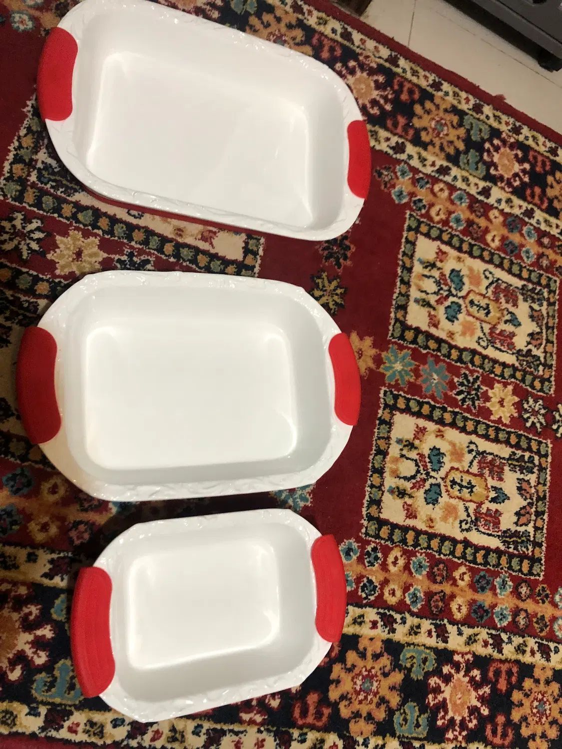 سه عدد ظرف سرامیکی مخصوص فر|ظروف سرو و پذیرایی|اصفهان, آفاران|دیوار