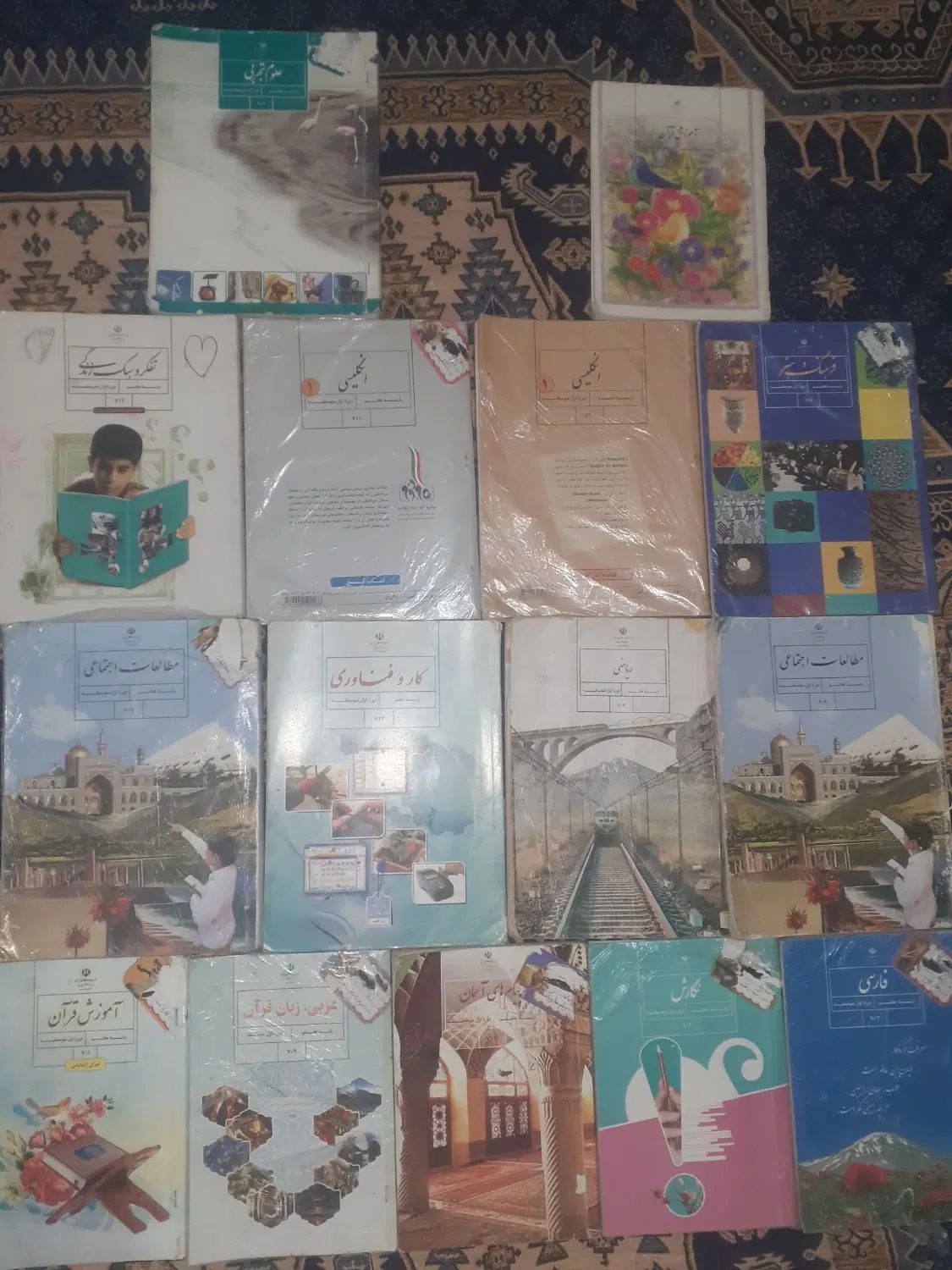انواع کتاب پایه هفتم و هشتم در حد نو کارکرده|لوازم التحریر|گلبهار, شهر جدید گلبهار|دیوار
