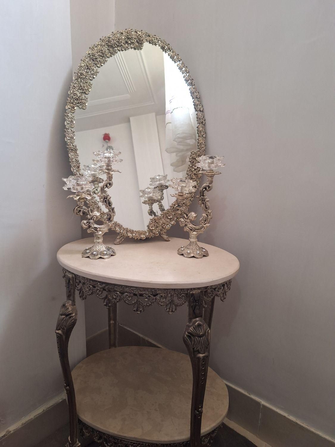 آینه و شمعدان|صنایع دستی و سایر لوازم تزئینی|بروجن, |دیوار