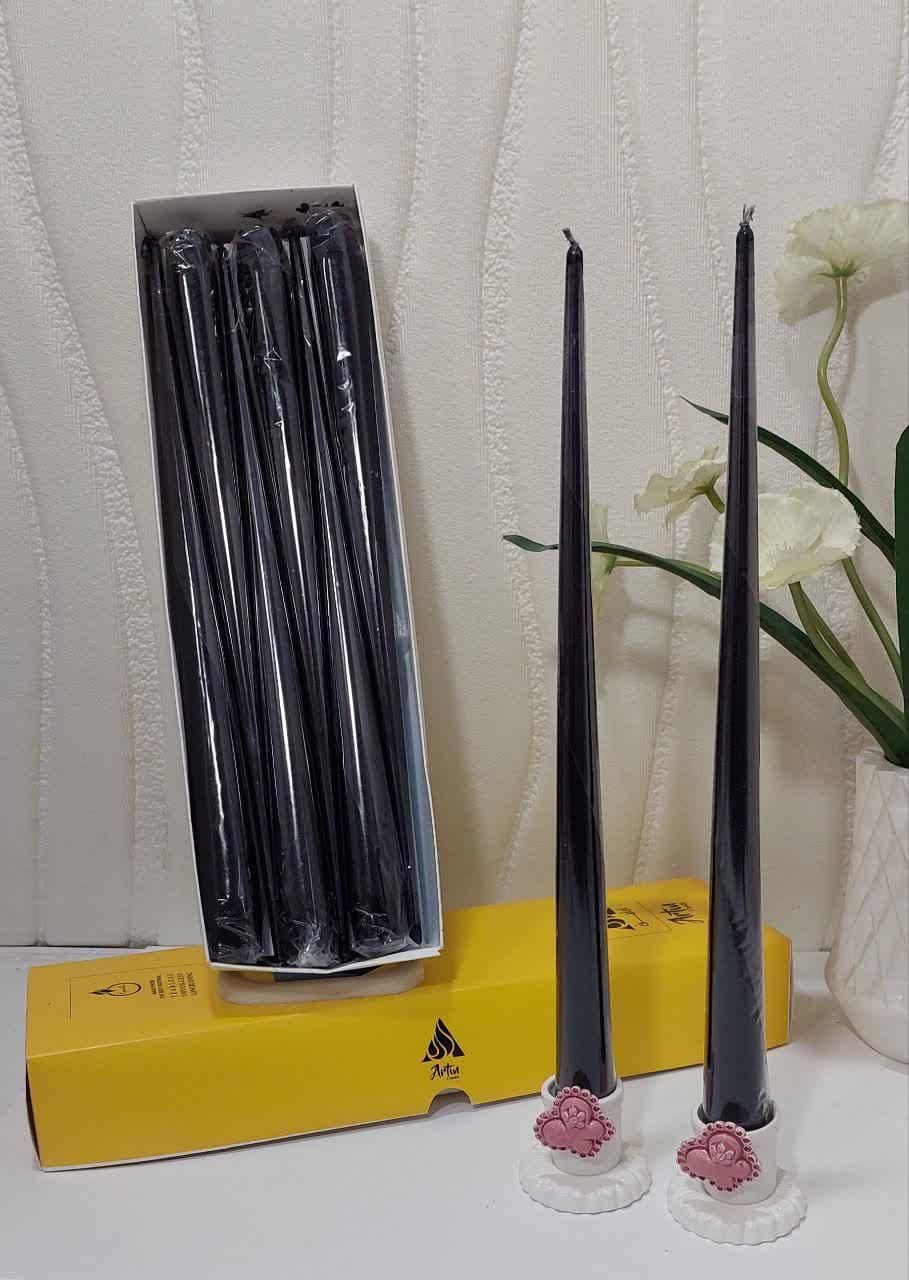 شمع قلمی نوک تیز متالیک ۳۵ سانت|صنایع دستی و سایر لوازم تزئینی|ری, شهید غیوری (ابن باویه)|دیوار