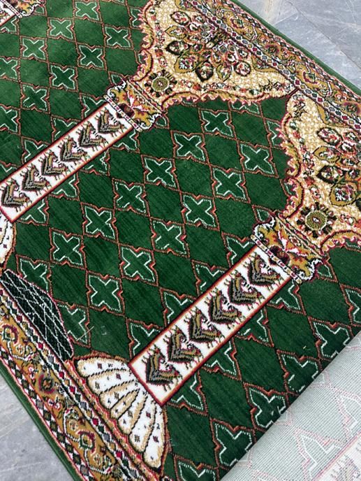 سجاده مسجدی رنگ سبز ابی حسینه تخفیفی|فرش|تهران, دهکده المپیک|دیوار