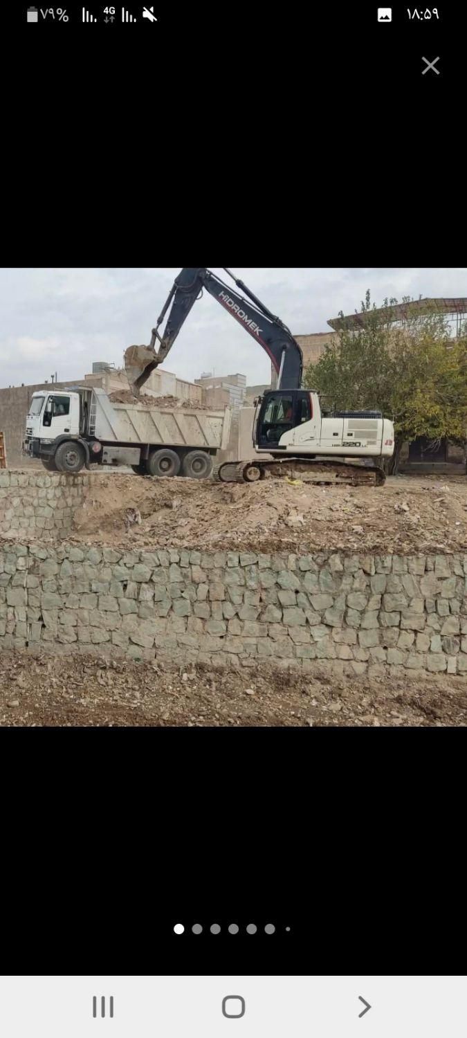 اجاره بیل زنجیری ،بیل لاستیکی و بکهو|خدمات حمل و نقل|قم, پردیسان|دیوار