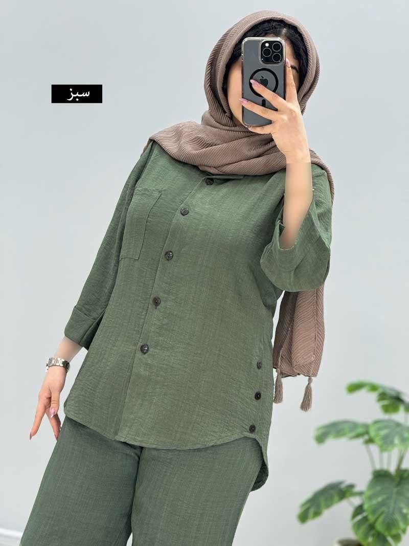 ست شومیز و شلوار کد VL66 کتونی بازار امین|لباس|کرمانشاه, |دیوار