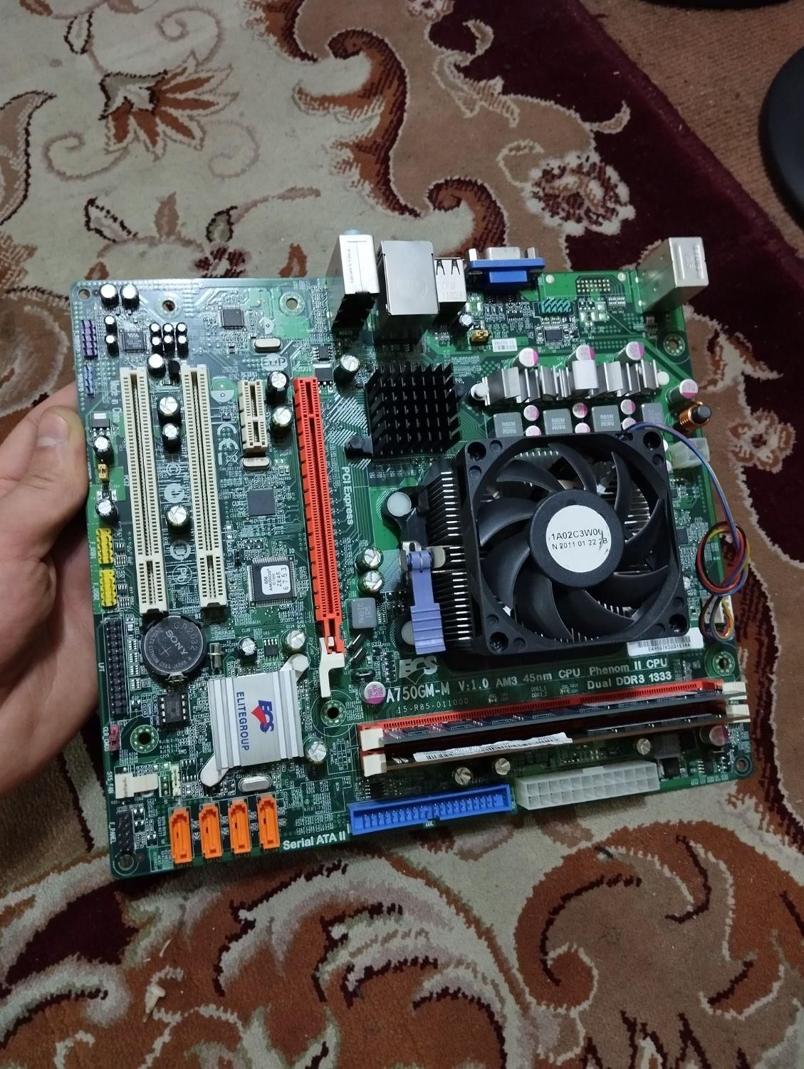 مادربرد ddr3 با cpu و رم۴|قطعات و لوازم جانبی رایانه|اهواز, نادری|دیوار