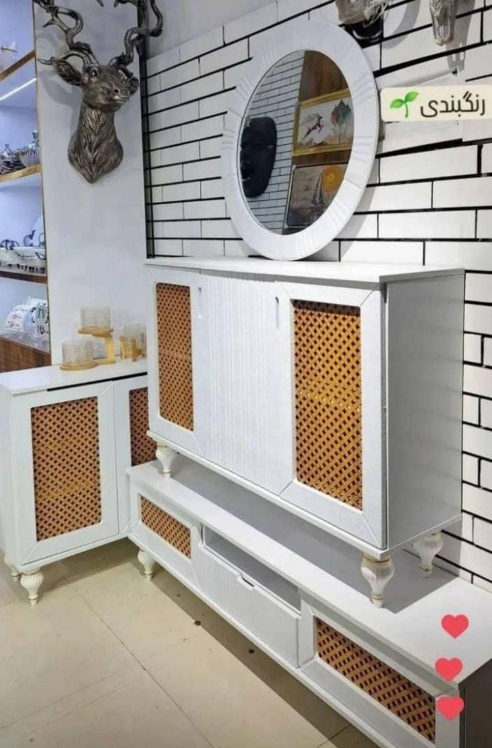 ست آینه کنسول|بوفه، ویترین، کنسول|رفسنجان, |دیوار