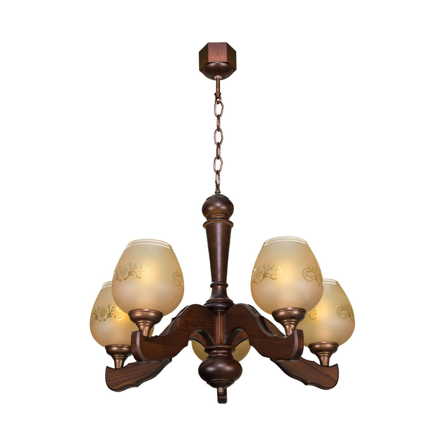 لوستر چوبی مدل کلاسیک برند دارکار|لوستر و چراغ آویز|کرج, شاهینویلا|دیوار