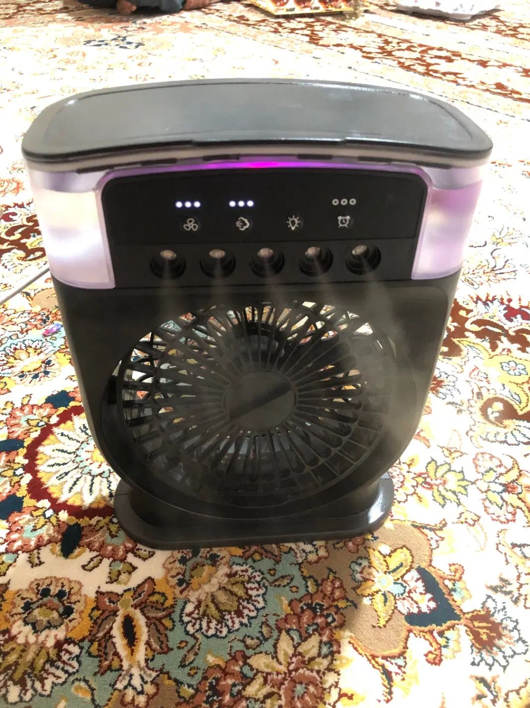 پنکه سه سرعته و دارای بخار سرد و چراغ خواب|پنکه و تصفیه‌کنندهٔ هوا|اشتهارد, |دیوار