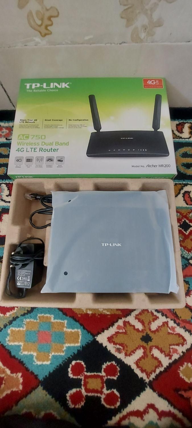 مودم سیم کارتی TP-LINK MR200 آنلاک کاملا نو|مودم و تجهیزات شبکه|جوانرود, |دیوار