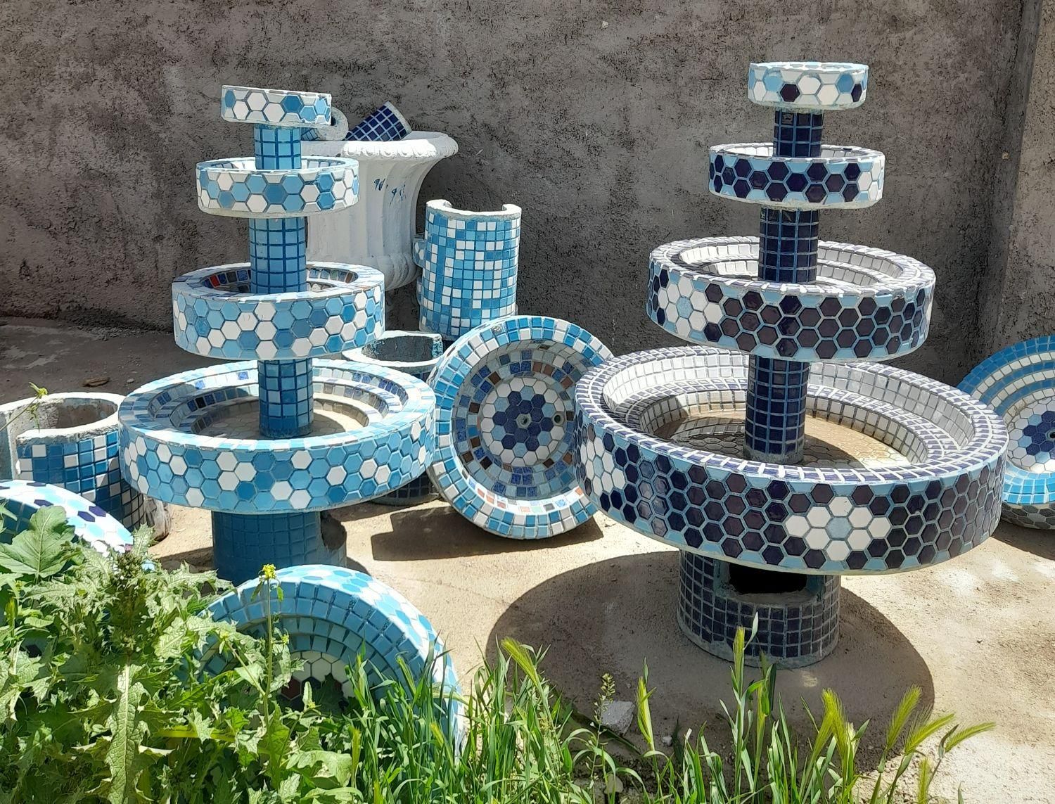 موزاییک.حوض آبنما.|مصالح و تجهیزات ساختمان|لردگان, |دیوار