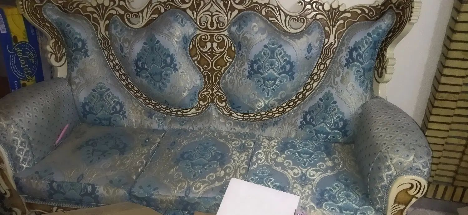 فروش مبلمان هفت نفره بهمراه بوفه|مبلمان خانگی و میز عسلی|تهران, دردشت|دیوار