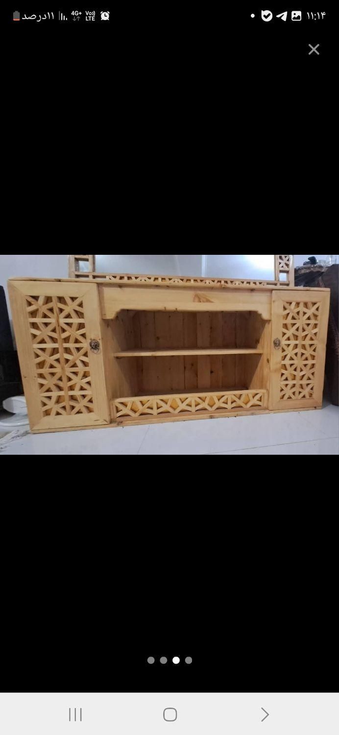 آینه کنسول سنتی گره چینی|بوفه، ویترین، کنسول|شیراز, جانبازان|دیوار