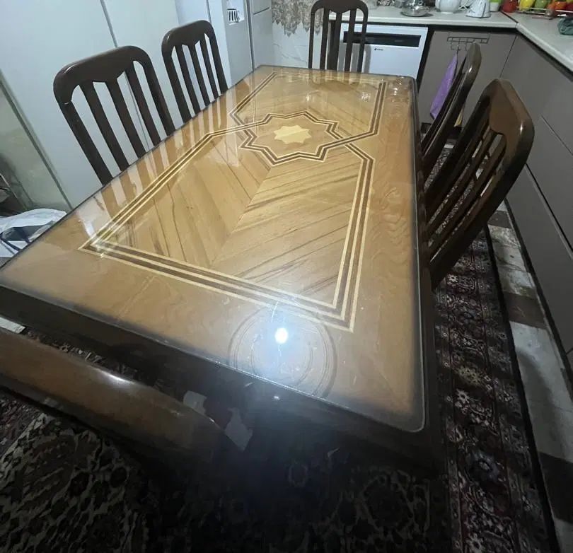 میز ناهار خوری ۶ نفره در حد نو|میز و صندلی غذاخوری|تهران, جنت‌آباد مرکزی|دیوار