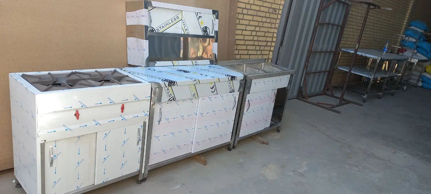 سینک صنعتی وان میز کار استیل کابینت ابچکان اجاق|کافی‌شاپ و رستوران|کرج, عظیمیه|دیوار
