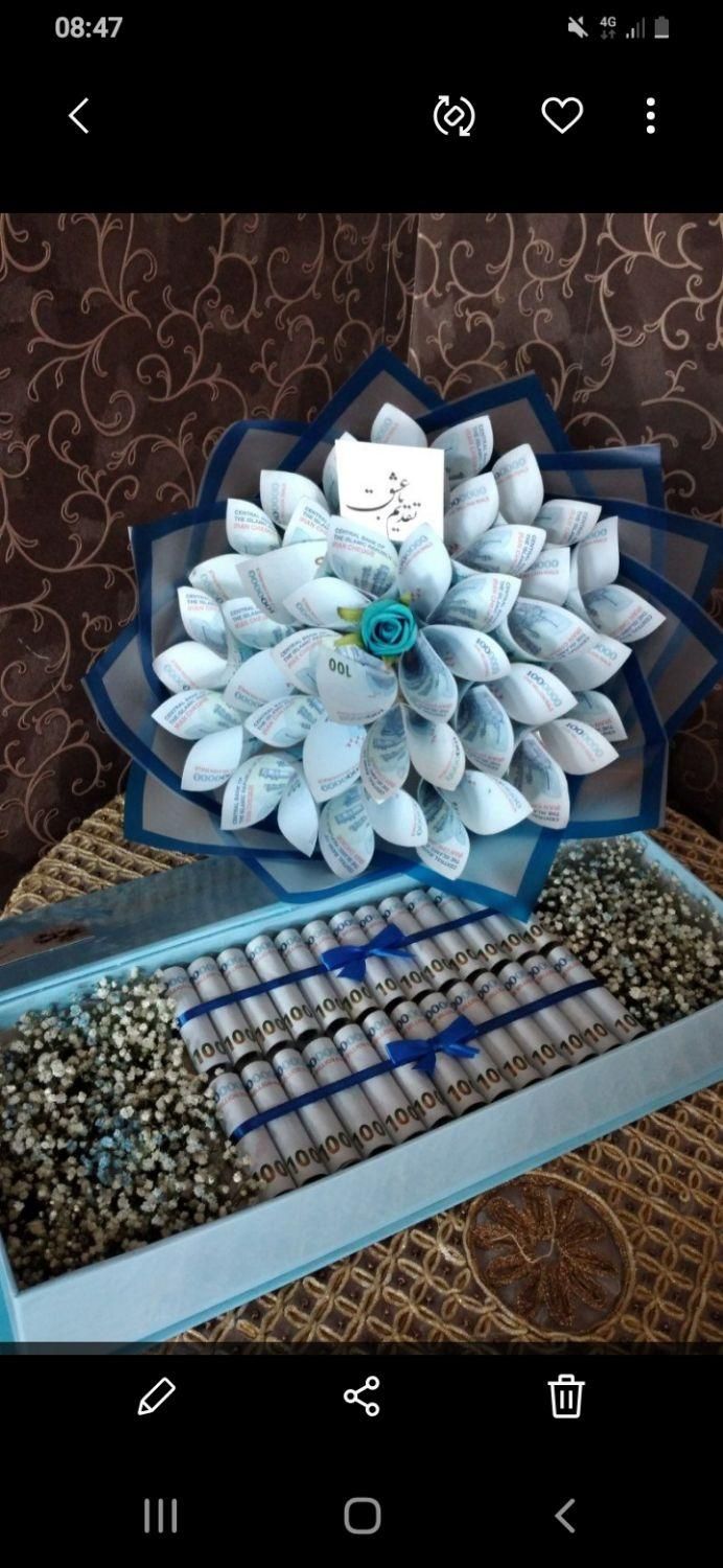 باکس پول وگل هدیه عروسی عیدی تولد|حراج|مشهد, آزادشهر|دیوار