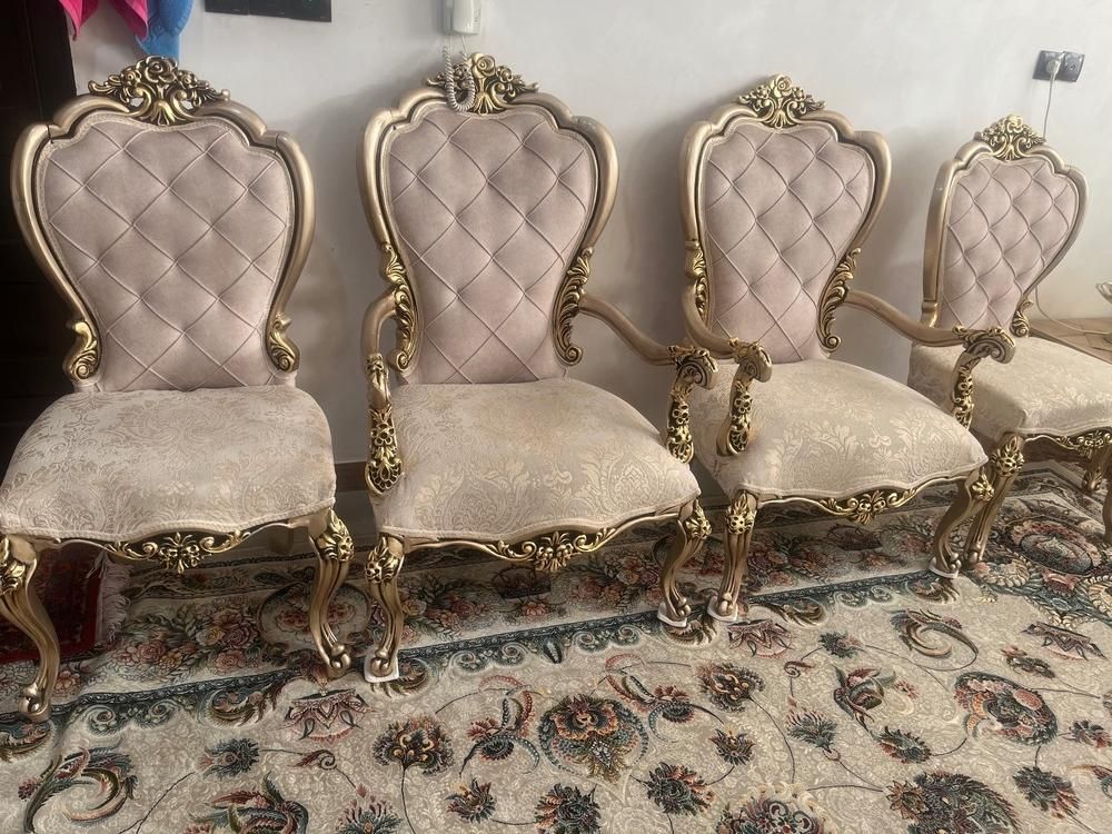 مبل سلطنتی نه نفره همراه باسه عددعسلی|مبلمان خانگی و میز عسلی|اسدآباد, |دیوار