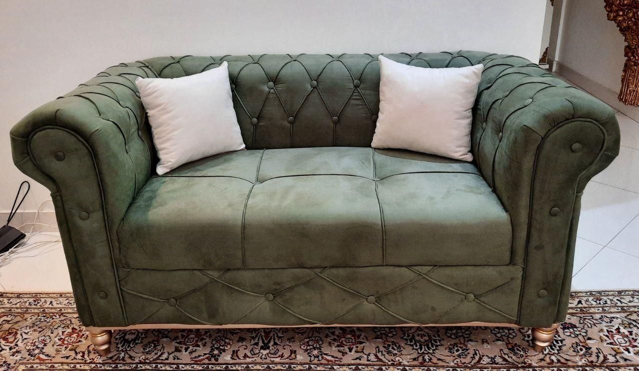 کاملا نو.مبل مخمل ترک چستر.با رنگ جذاب.فوم سرد|مبلمان خانگی و میز عسلی|تهران, ایران|دیوار