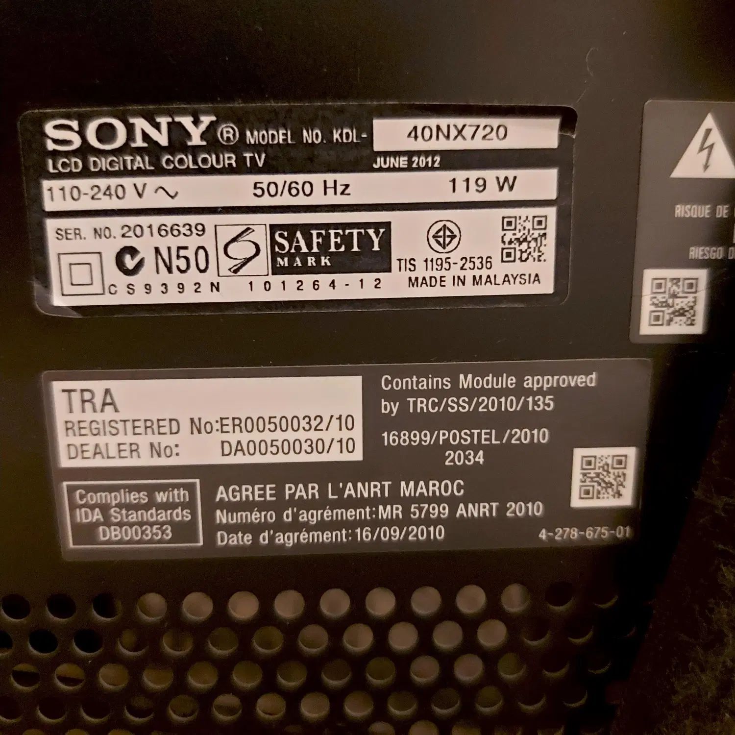تلویزیون 40 اینچ سونی مدل 40NX720 با عینک سه بعدی|تلویزیون و پروژکتور|تهران, ستارخان|دیوار