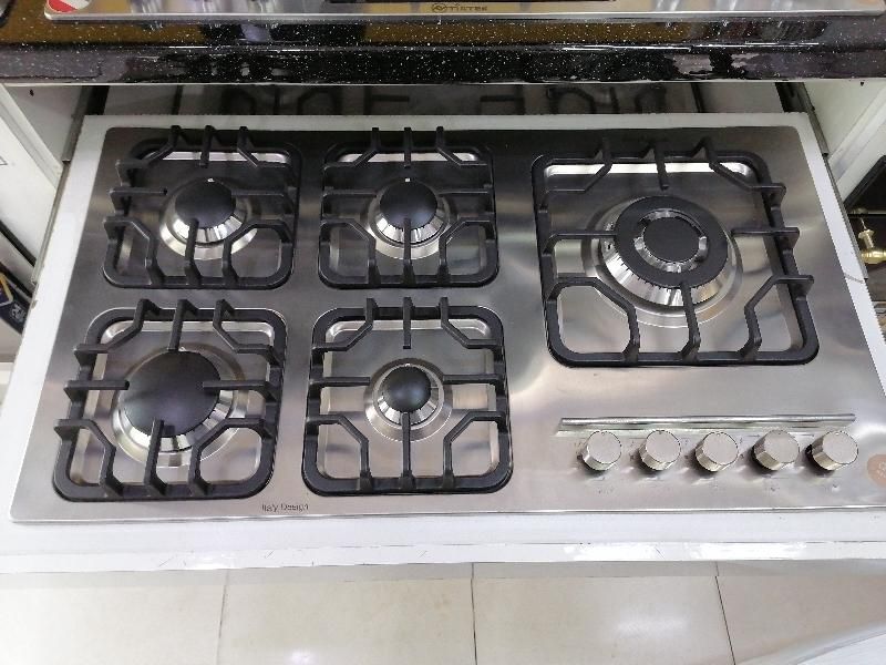 اجاق گاز استیل 5شعله قارچی|اجاق گاز و لوازم برقی پخت‌وپز|لاهیجان, خمیر کلایه|دیوار