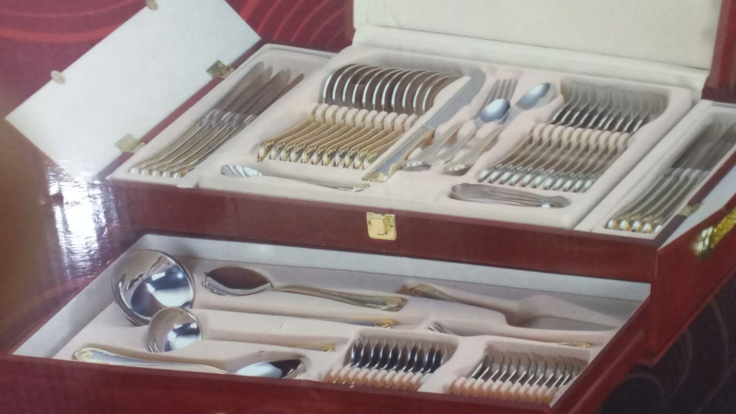 سرویس قاشق وچنگال۷۲تیکه|ظروف سرو و پذیرایی|بندر انزلی, چهارفریضه|دیوار