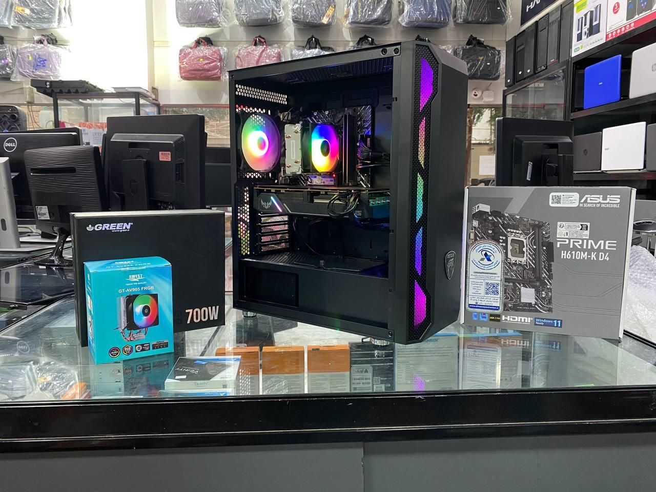 کیس گیمینگi5 نسل۱۳گرافیک۸گیگ5700XT رم۳۲|رایانه رومیزی|کرمان, |دیوار