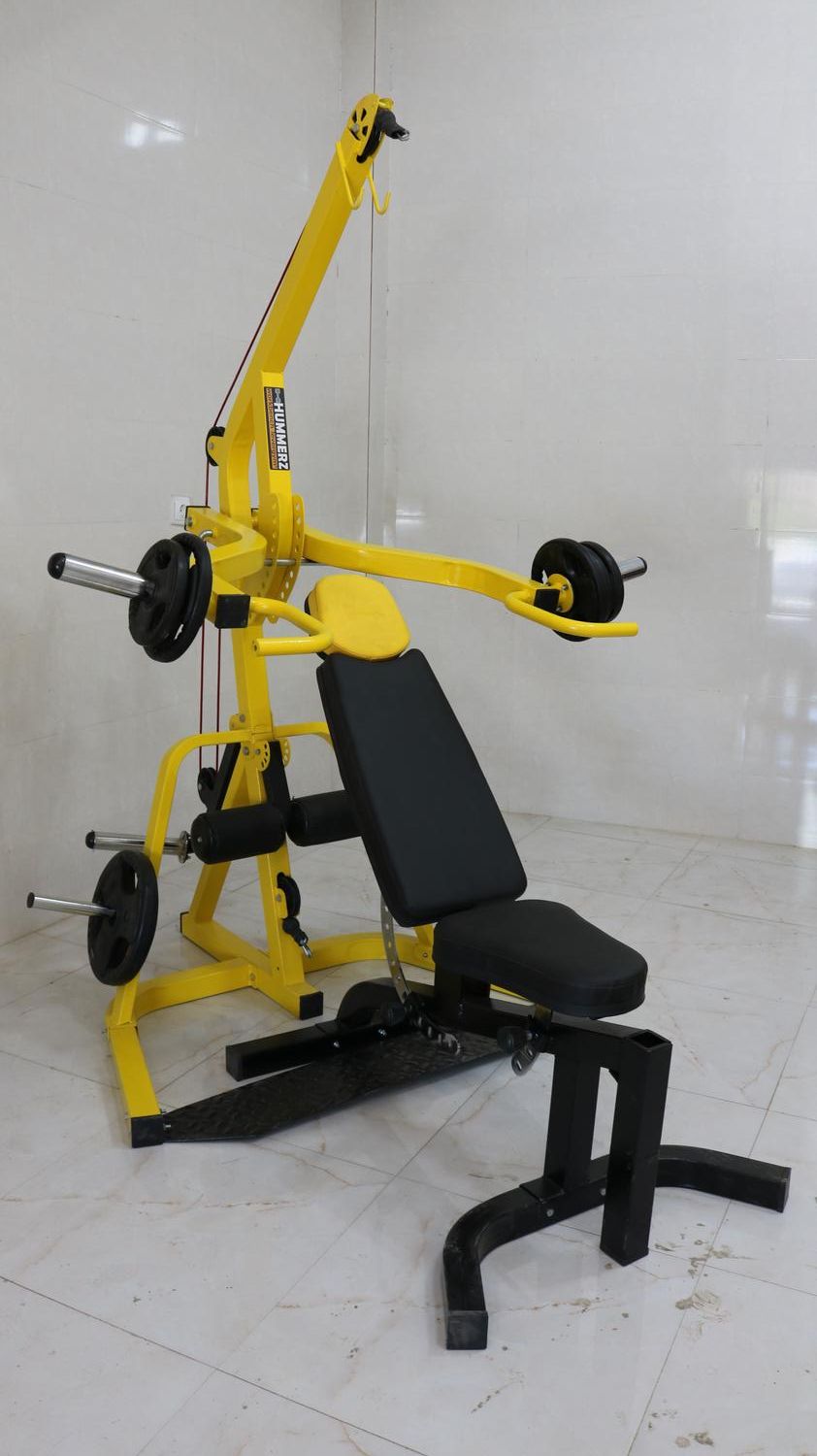 دستگاه بدنسازی به همراه نیمکت مدرج حرفه ای هامرز|تجهیزات ورزشی|یاسوج, |دیوار