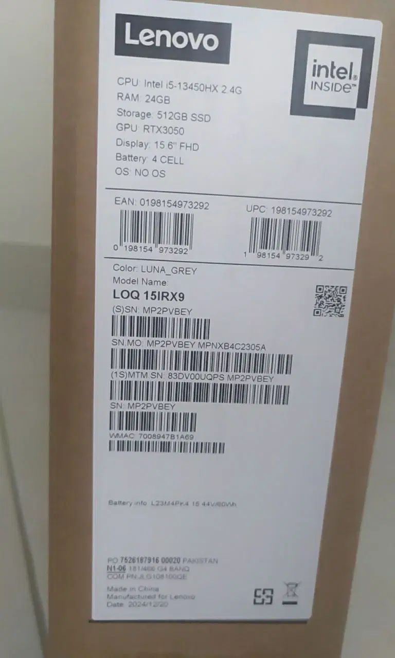 لپ تاپ لنوو lenovo  loq|رایانه همراه|تهران, جنت‌آباد جنوبی|دیوار