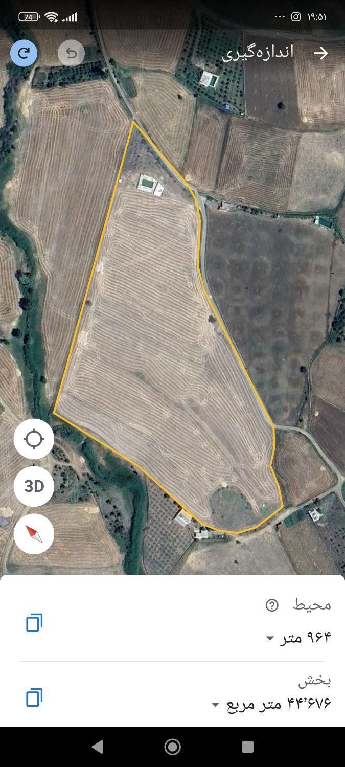 زمین کشاورزی سیاحومه 45000 متر با سندو قولنامه|فروش دفتر صنعتی، کشاورزی، تجاری|بانه, |دیوار