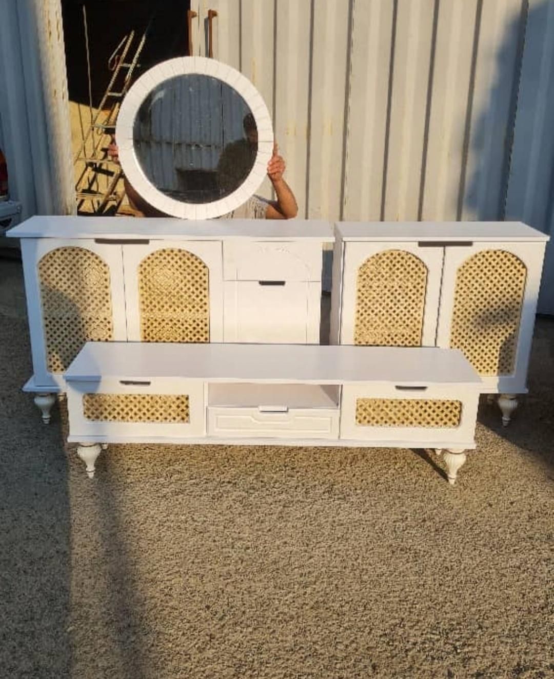 آینه کنسول جاکفشی میز تی وی|بوفه، ویترین، کنسول|دزفول, |دیوار