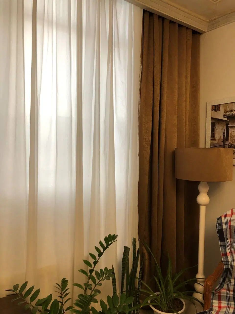 پرده حریر شاین دار|پرده، رانر، رومیزی|مشهد, بهارستان|دیوار
