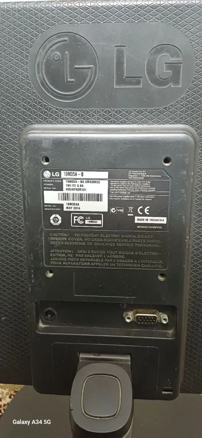 مانیتور LG اصل|رایانه رومیزی|مشهد, هنرور|دیوار