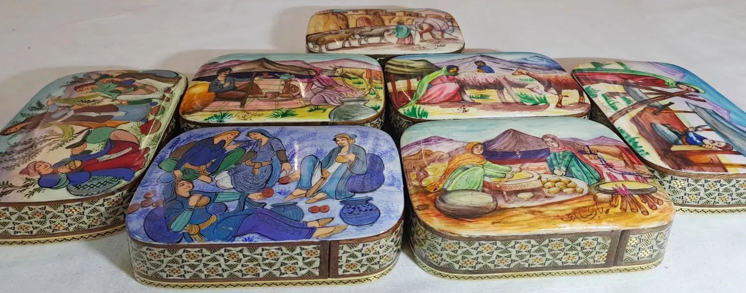 جعبه خاتم کاری|صنایع دستی و سایر لوازم تزئینی|تهران, شهرک گلها (تهرانسر)|دیوار