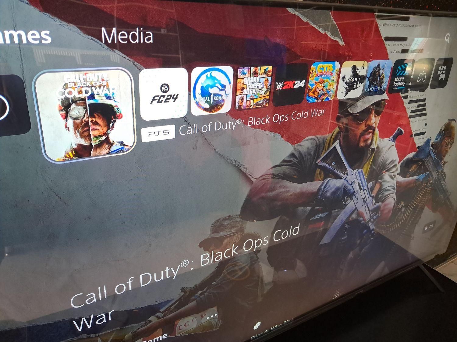 PS5 با تلویزیون 55 اینچ|کنسول، بازی ویدئویی و آنلاین|کرمان, |دیوار