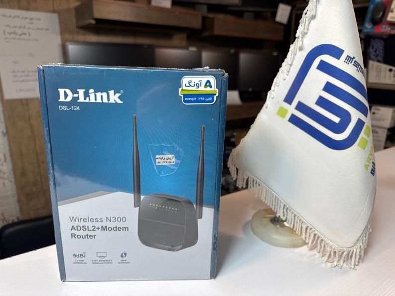 مودم ۲ آنتن دلینک آکبند DLINK 124 NEW|مودم و تجهیزات شبکه|خرم‌آباد, |دیوار