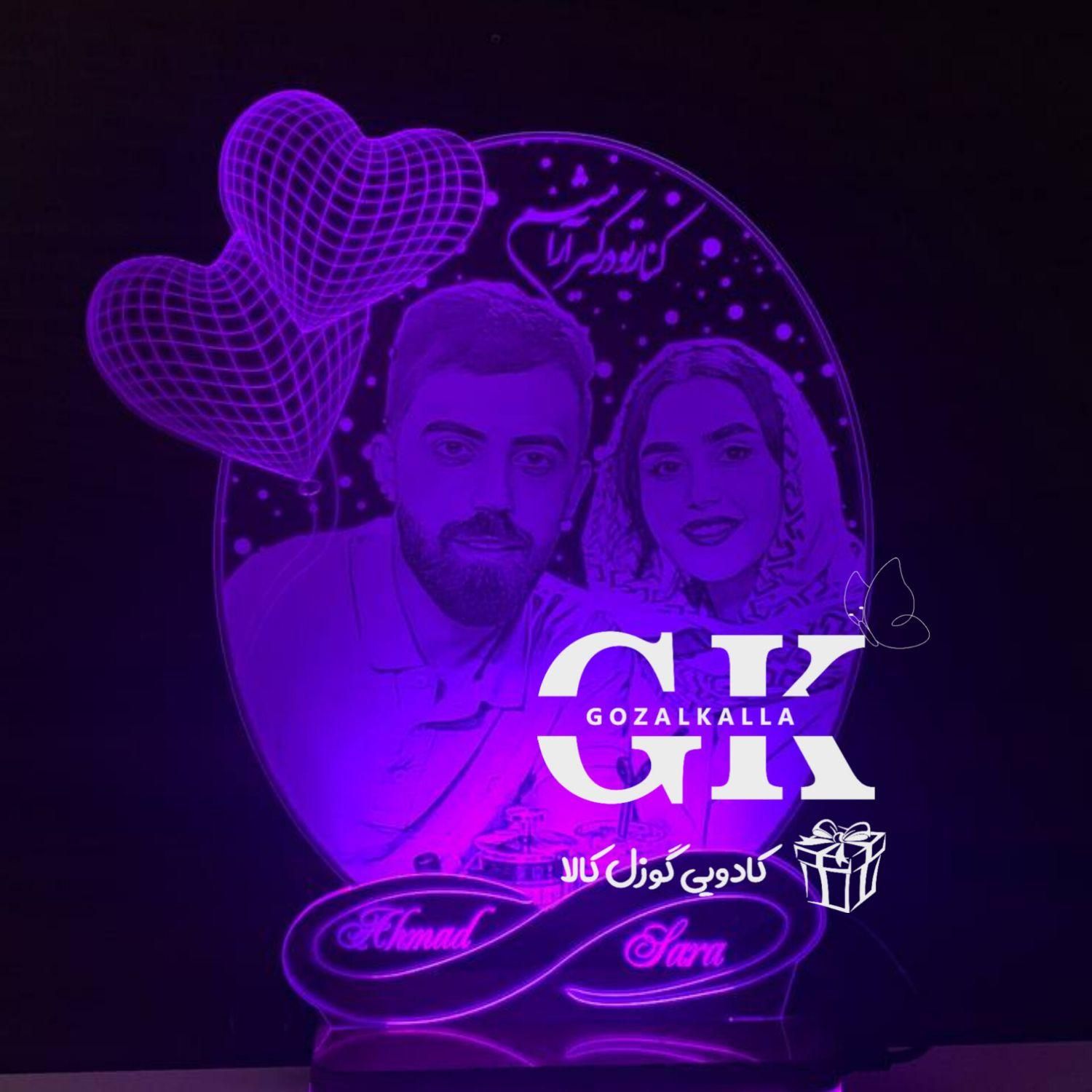 تندیس چهره یا شب خواب چهره کادو ولنتاین طرح ۲۳۳|چراغ خواب و آباژور|تبریز, |دیوار