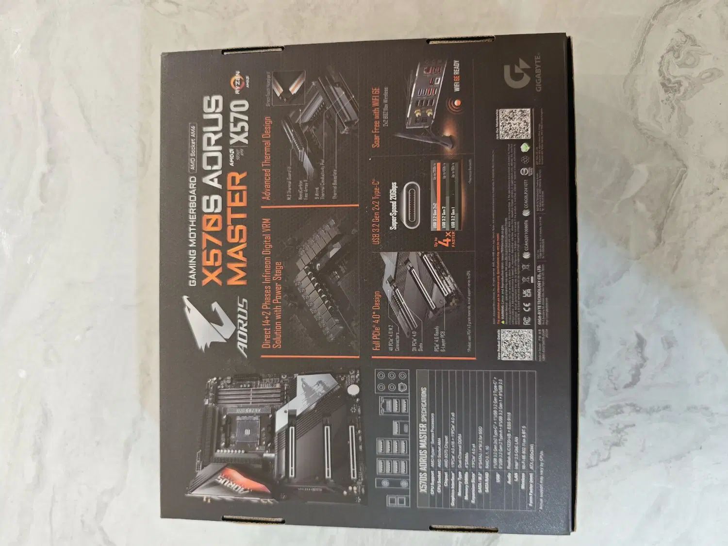 مادربرد x570s Aorus master|قطعات و لوازم جانبی رایانه|تهران, تهرانپارس غربی|دیوار
