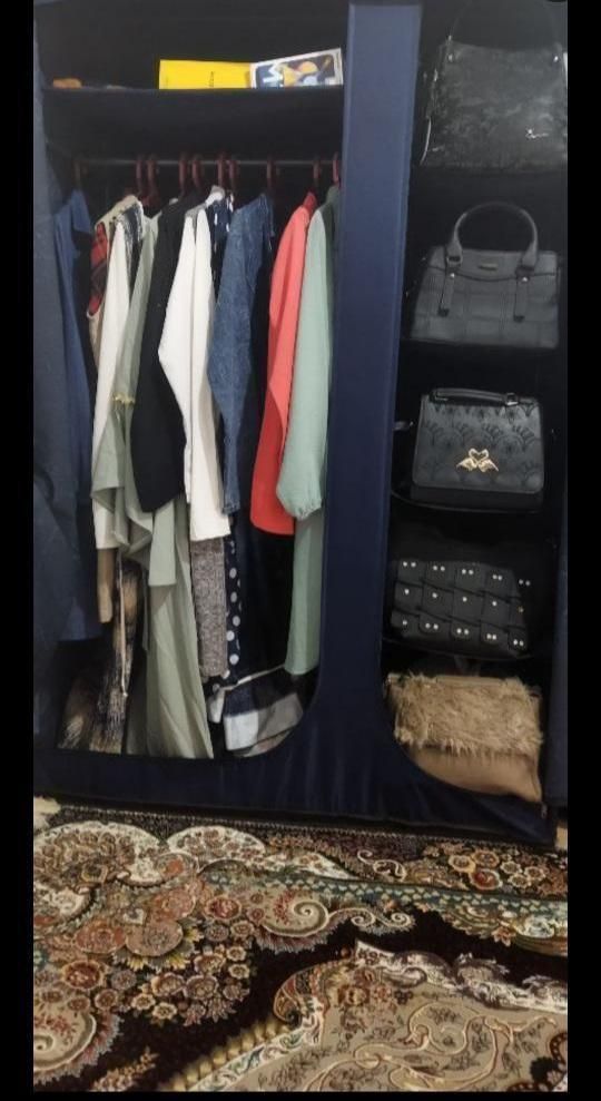 کاور لباس دو قلو برزنتی رگال فلزی شقایق|جاکفشی، کمد، دراور|مشهد, سپاد|دیوار