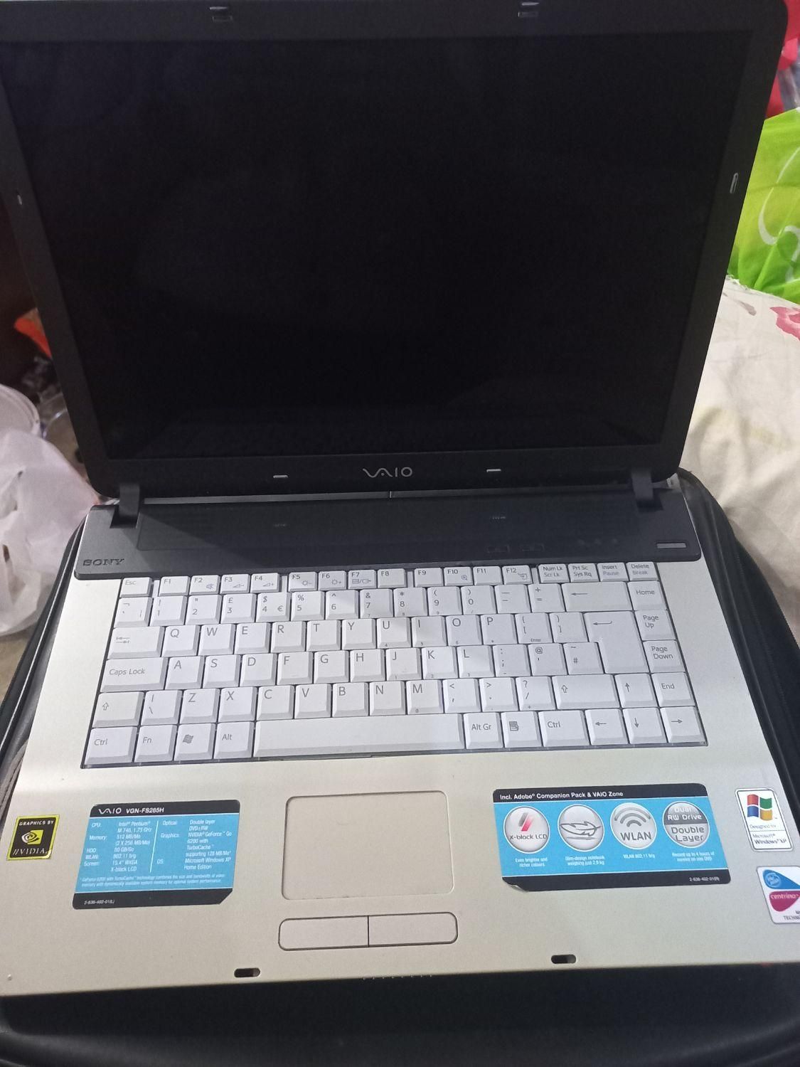 لپ تاپ سونی به همراه شارژر و کیف|رایانه همراه|رشت, جهاد|دیوار