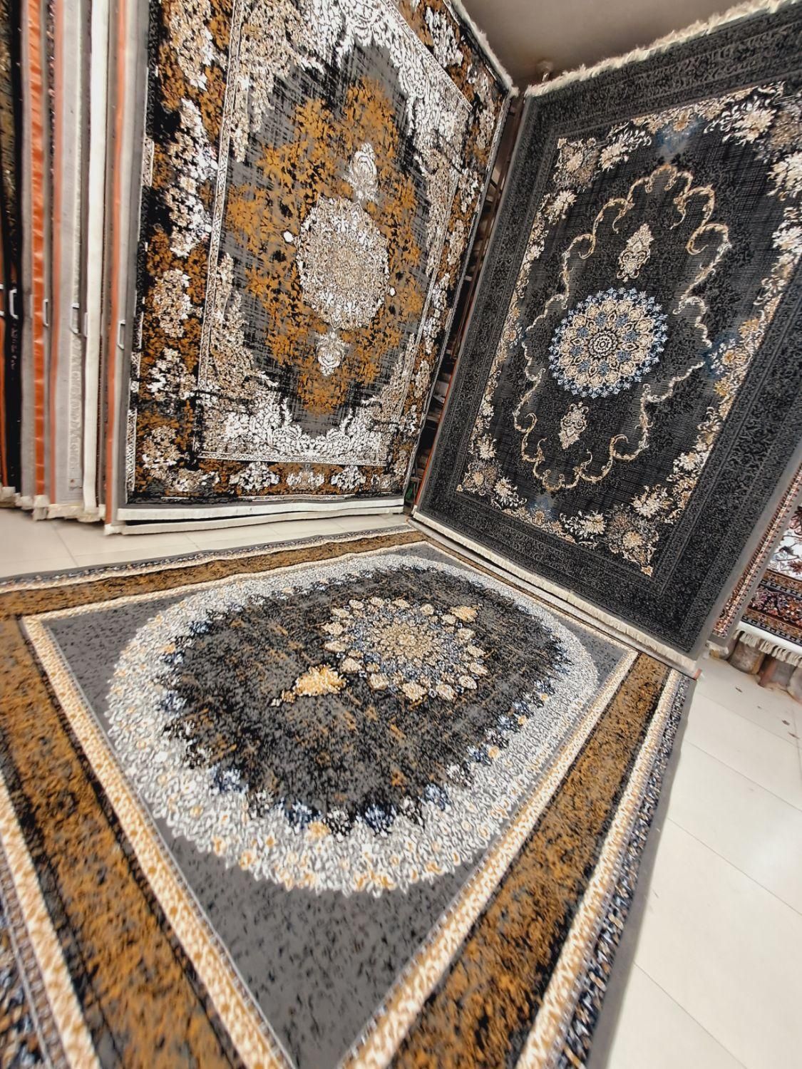 فرش ۹و۱۲ متری ترنم طوسی و دودی طلاکوب نخی|فرش|مشهد, طلاب|دیوار