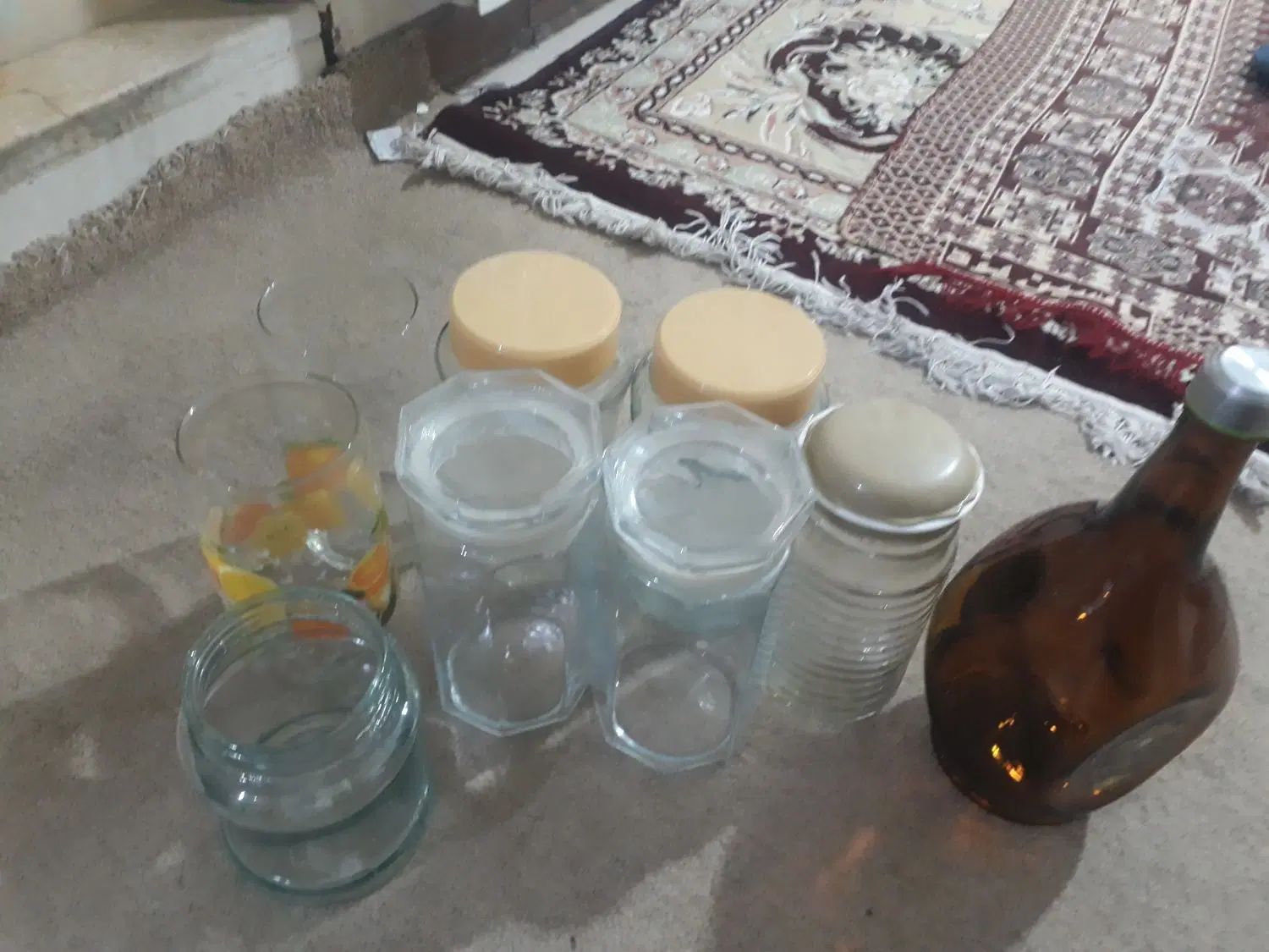 ۹ عدد ظرف شیشه‌ای دردار|ظروف نگهدارنده، پلاستیکی، یک‌بارمصرف|تهران, شهر زیبا|دیوار