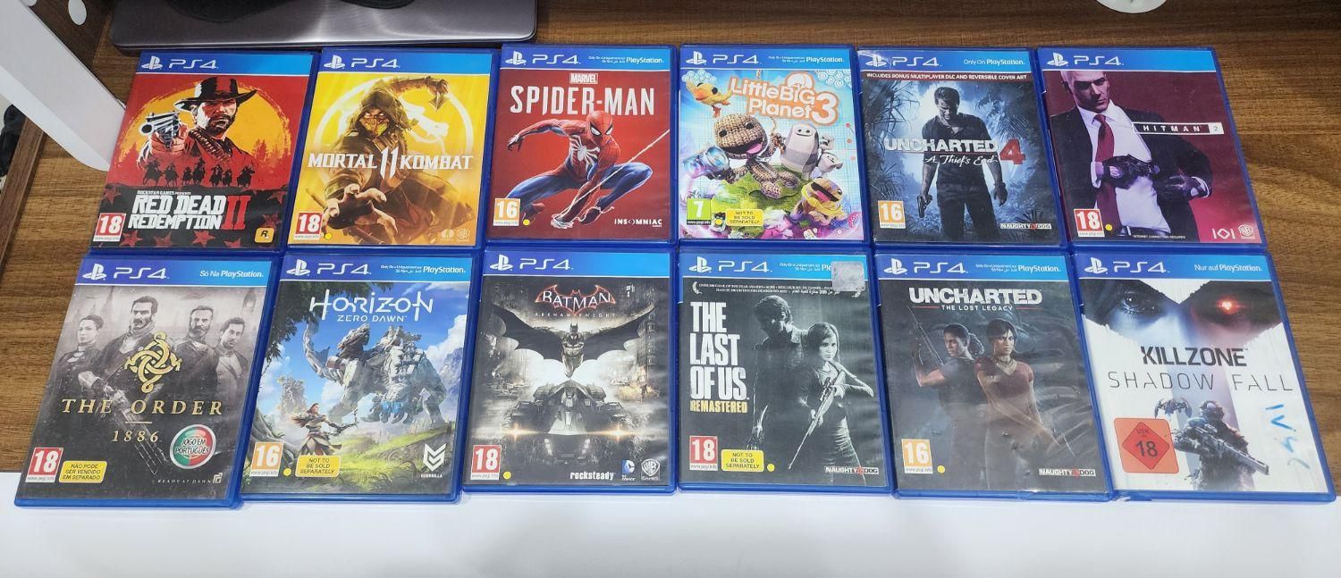 12 دیسک عنوان بازی PS4|کنسول، بازی ویدئویی و آنلاین|اهواز, گلستان|دیوار