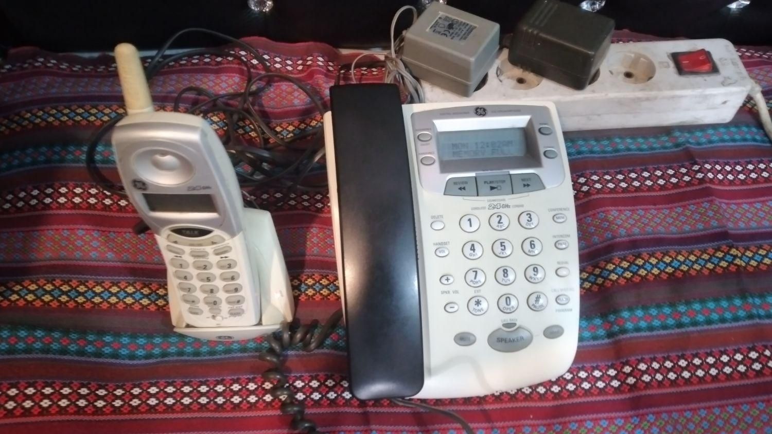 گوشی تلفن بیسیم جنرال الکتریک منشی دار درحدنو|تلفن رومیزی|تهران, شاهین|دیوار