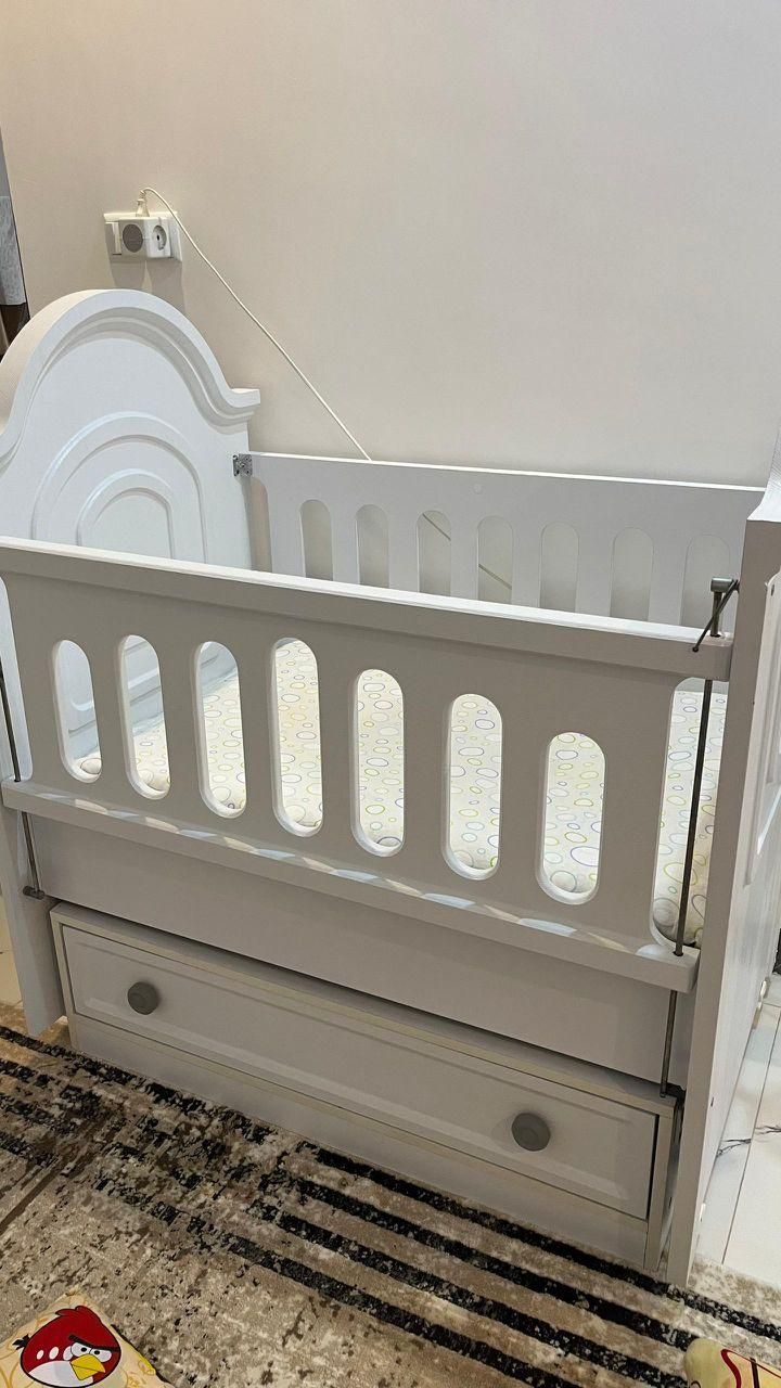 تخت خواب نوزاد ممبران کره ای مدل آسانسوری  آکبند|تخت و سرویس خواب|لاهیجان, گلستان|دیوار