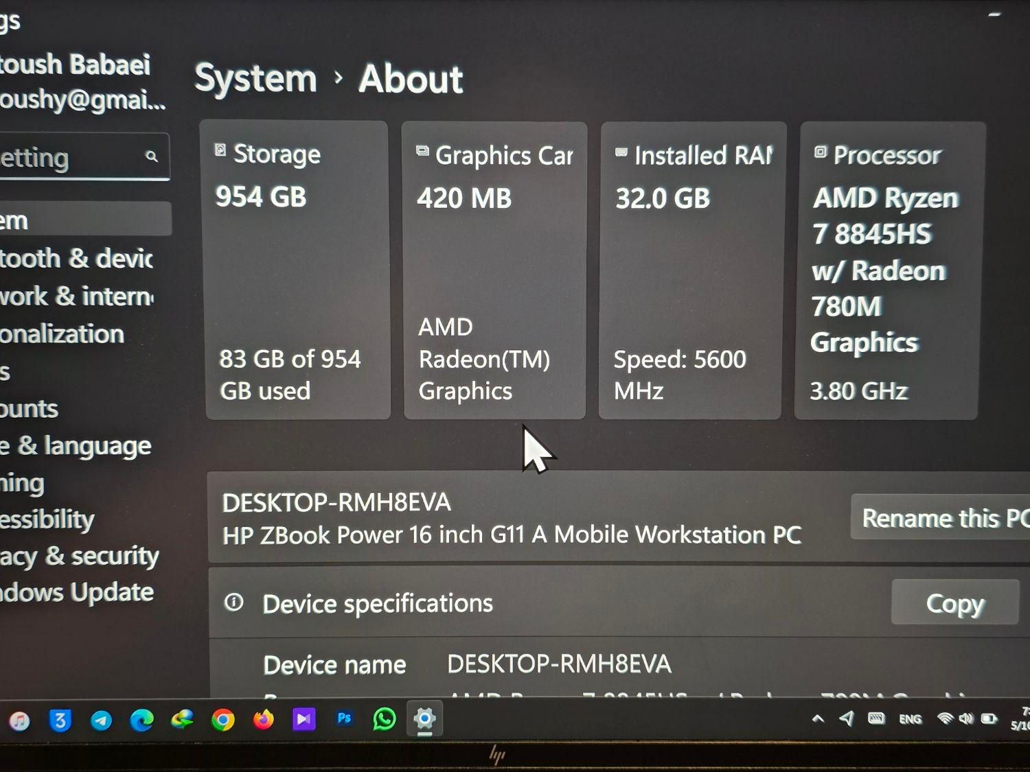 HP ELITEBOOK 845 G11 R7|رایانه همراه|تهران, سیدخندان|دیوار