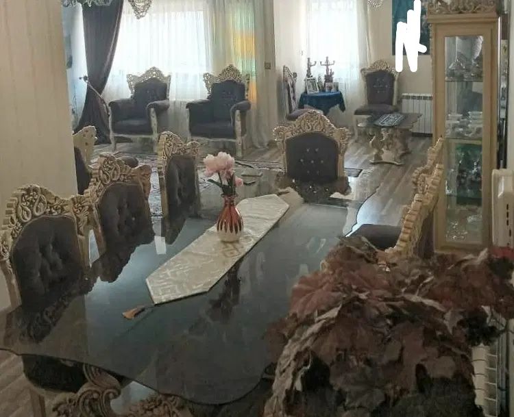 مبلمان استیل ۹نفره ونهارخوری۸نفره باویترین بزرگ|مبلمان خانگی و میز عسلی|رشت, توشیبا|دیوار