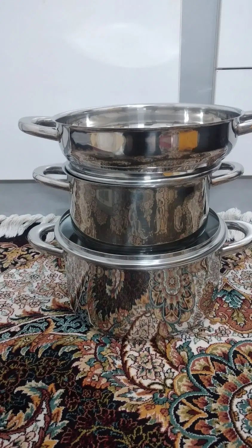 ظروف آشپزخانه.سرویس قابلمه استیل|ظروف سرو و پذیرایی|اصفهان, بابوکان|دیوار
