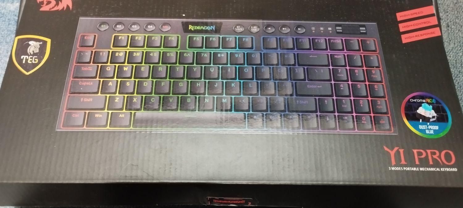 کیبورد گیمینگ ردراگون مدل Yi Pro K625P-KBS بی سیم|قطعات و لوازم جانبی رایانه|اصفهان, باغ فدک|دیوار