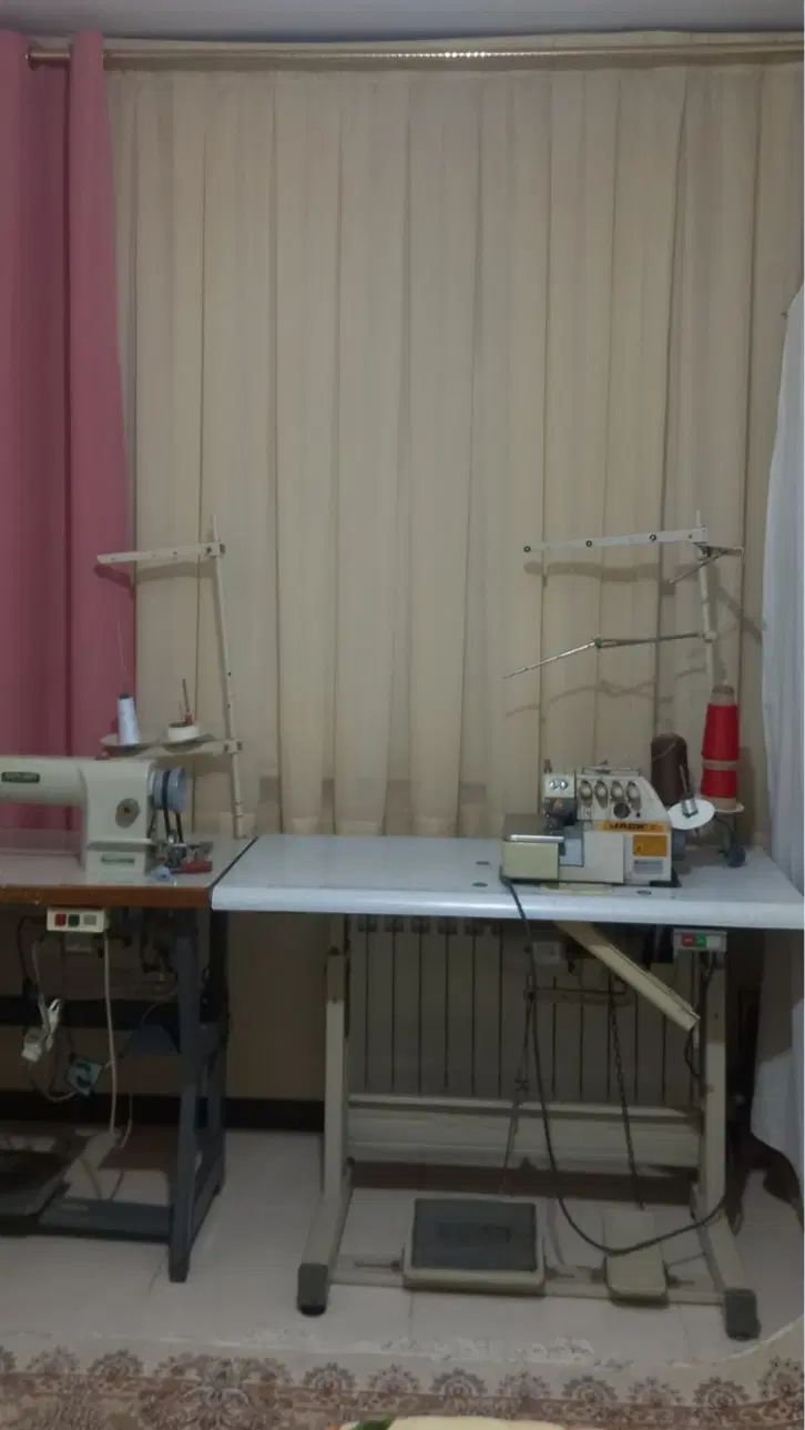 دوعدد چرخ خیاطی پنج نخ جک وراسته سیروبا قیمت باهم|چرخ خیاطی و ریسندگی|تهران, تهرانسر شرقی|دیوار