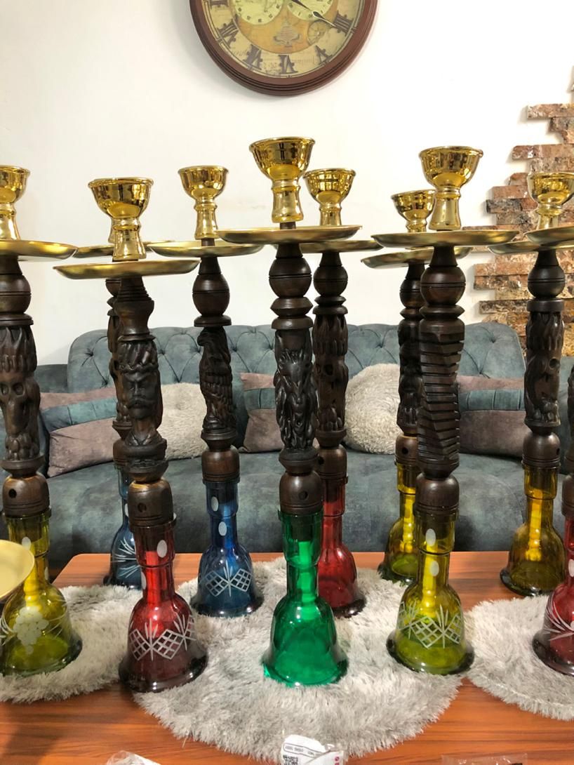قلیان قلیون چوبی گردو نو و طعم خورده تک عمده|کوهنوردی و کمپینگ|کرج, خرمدشت|دیوار