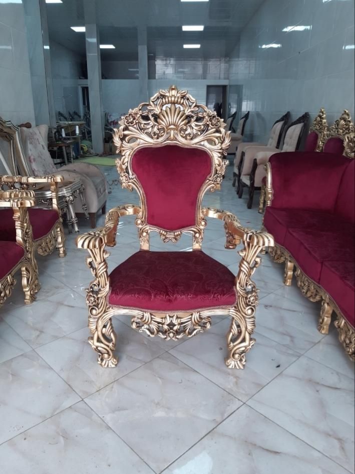 مبل مصری تمام چوب/پنجه شیری|مبلمان خانگی و میز عسلی|رباط‌کریم, رباط‌کریم|دیوار